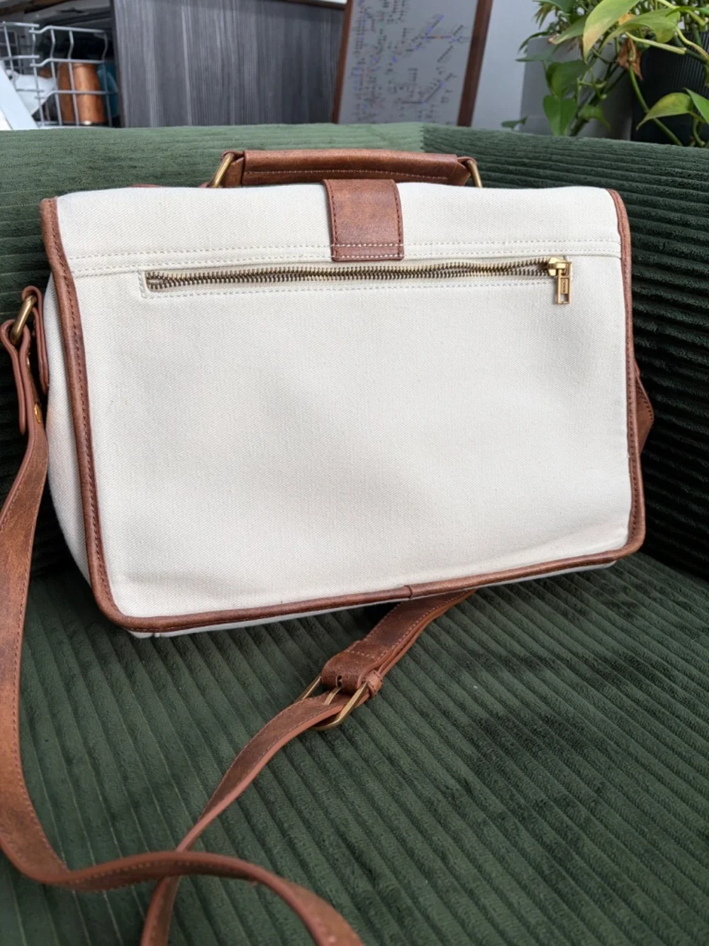 Brandy Melville Canvas Messenger Bag
